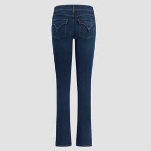 Hudson Jeans Mid-rise Flare Bootcut in Dark Blue Indigo Denim 25